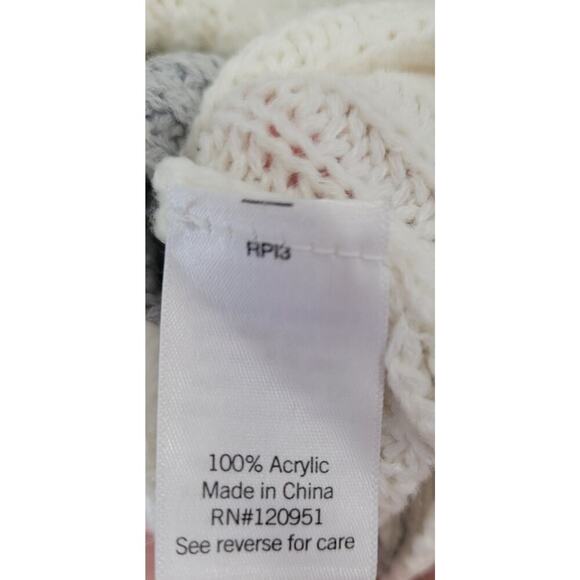 So Women's Striped Collared Sweater Gray / Cream‎ Size XL Super Soft #14 - Picture 5 of 5